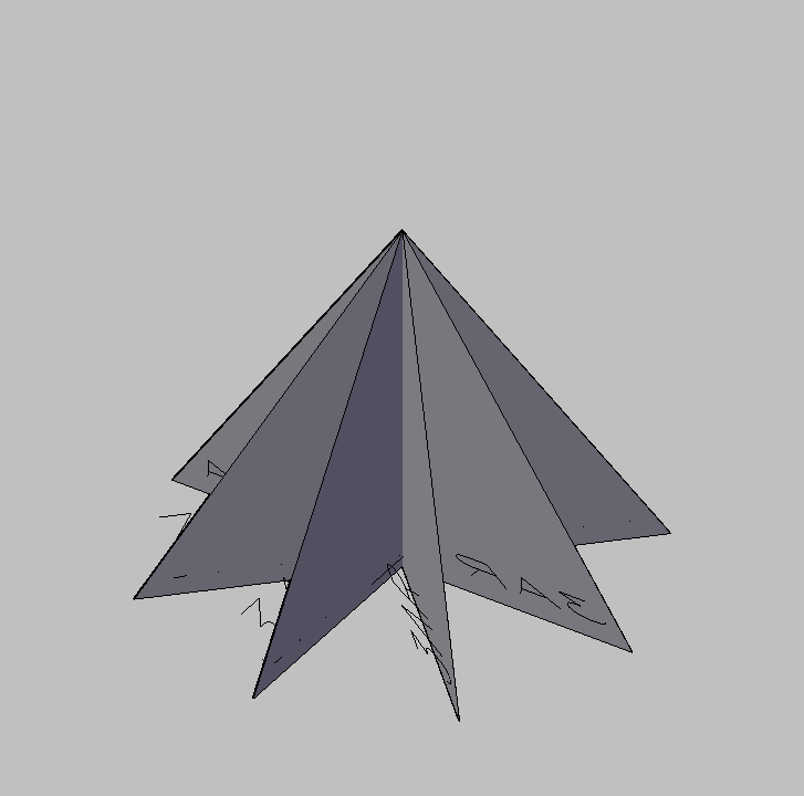 Bloque Autocad Vista de Árbol Pino 49 en 3D